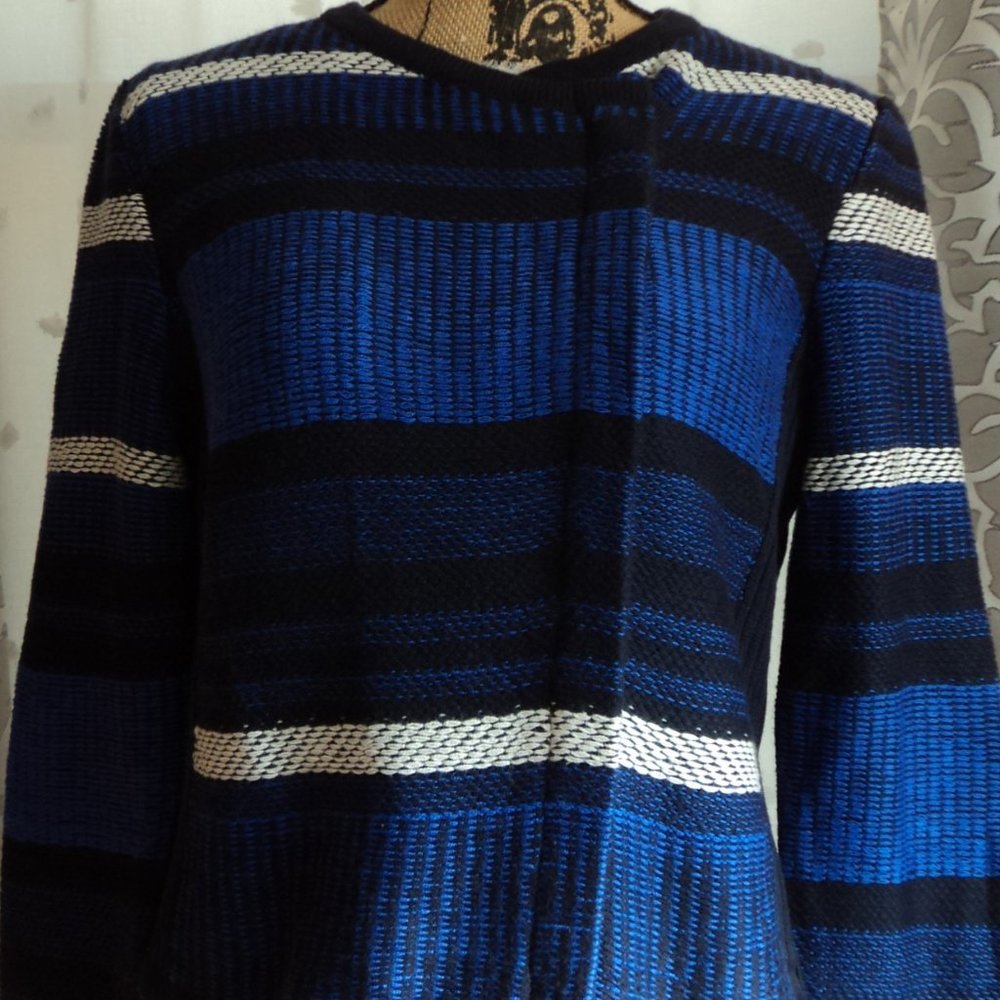 Bold Colored Crop Cardigan Moto Sweater